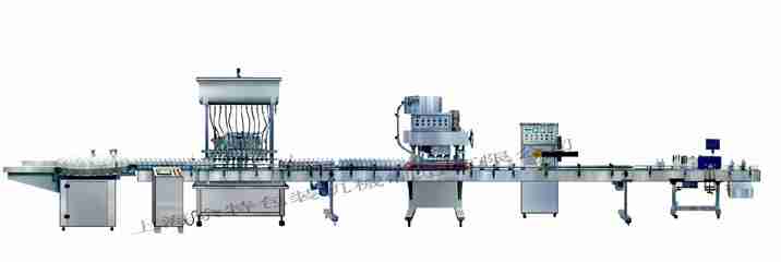 GZF-12L灌装线直列式装机、自动锁盖机、铝箔封口、贴标灌装线